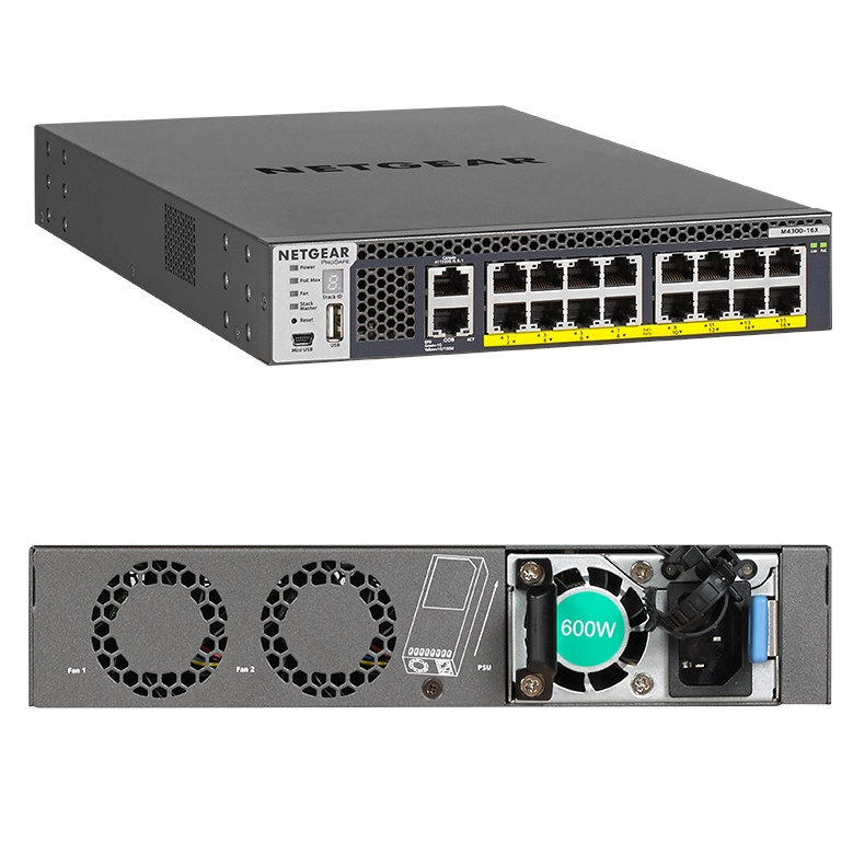 NETGEAR M4300-16X 16 Port Multi-Gig PoE+ Yönetilebilir Switch